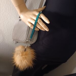 💯Real Fox Fur Keychain Puff 🦊